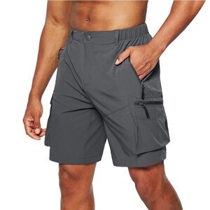 New Men's Gray Cargo Shorts Size X-Large
